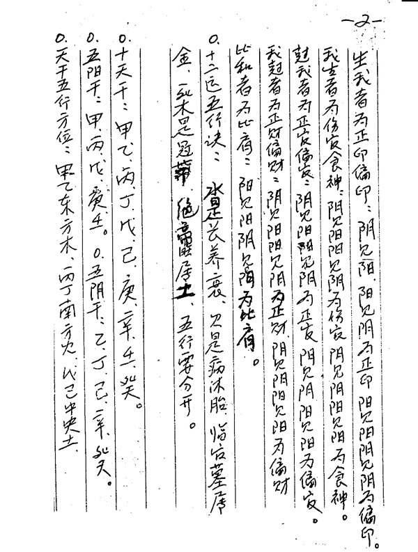 盲派命理手稿 苏国圣 手写字体
